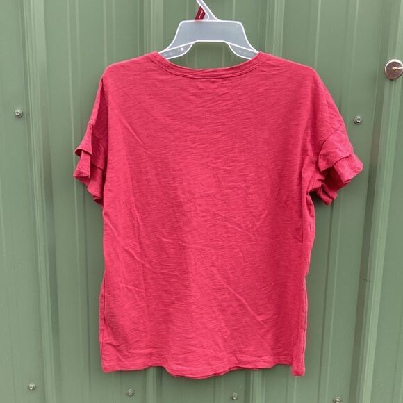 Women's Flutter Sleeve Knit Top T-Shirts 2-Pack Size S - Picture 3 of 9